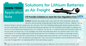 Solutions for Lithium Batteries as Air Freight